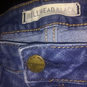 Custom cut blue jean shorts